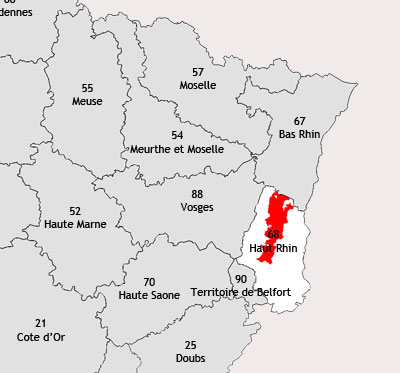 region du haut rhin - Image