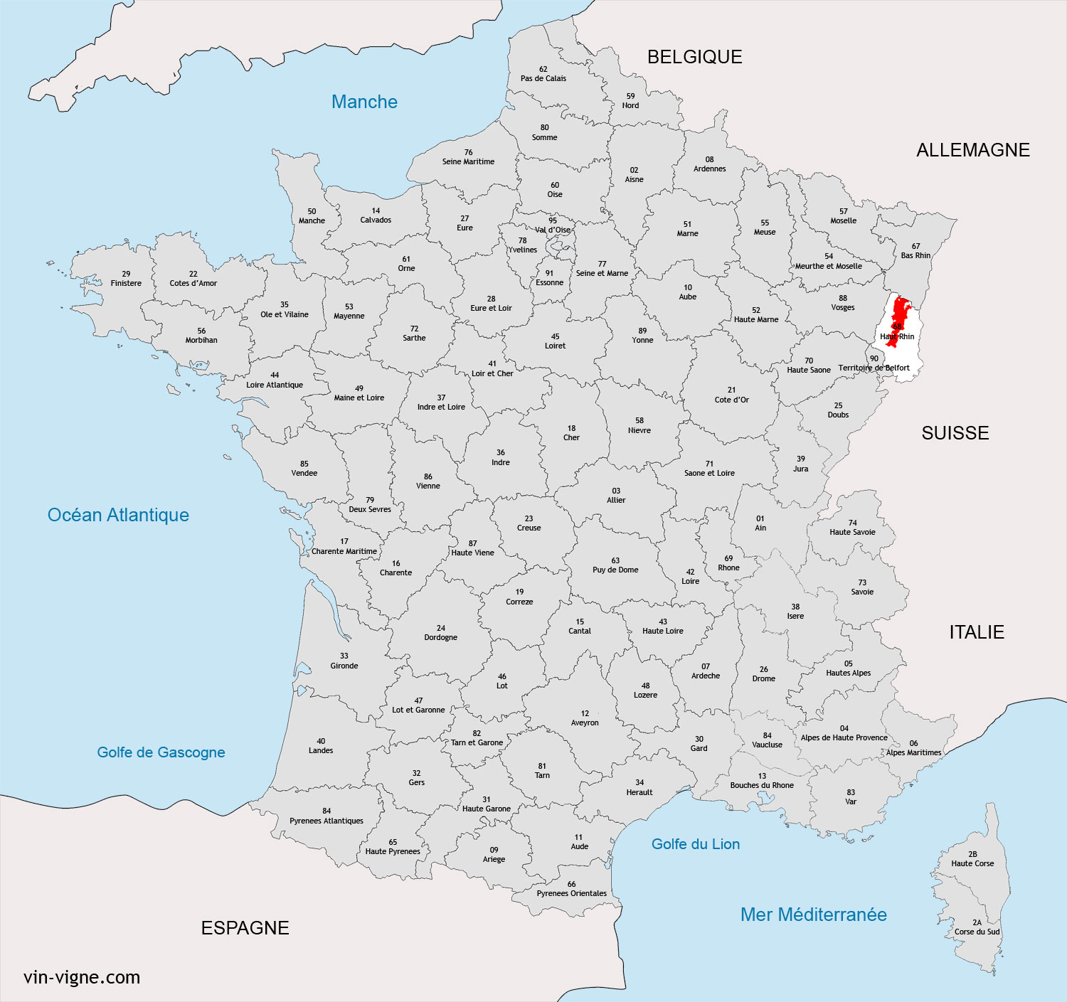 region du haut rhin - Image