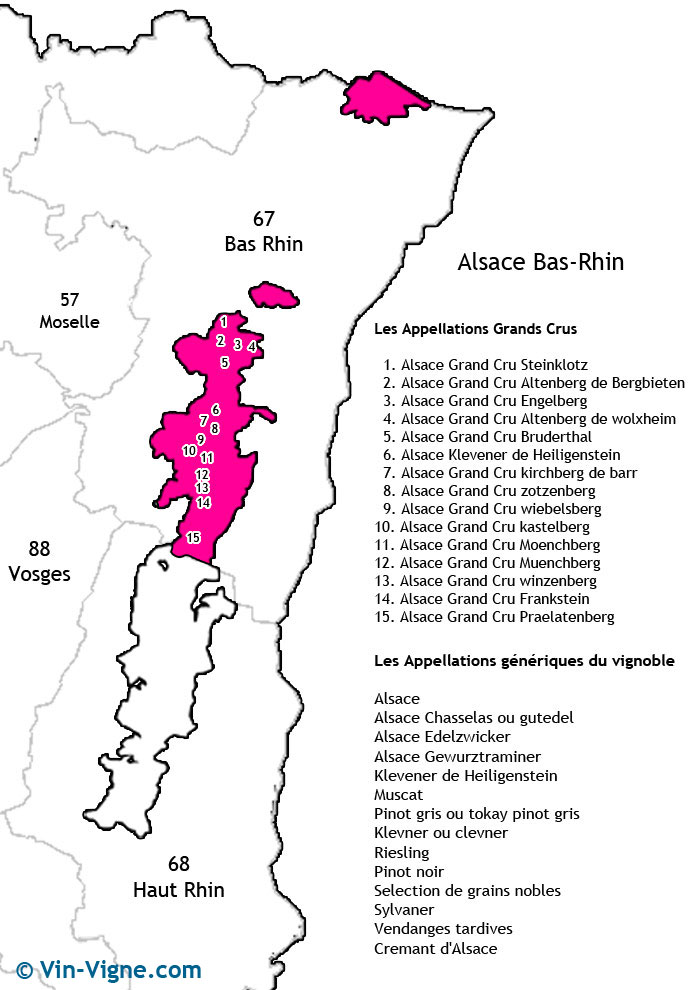 carte des vins du bas-rhin