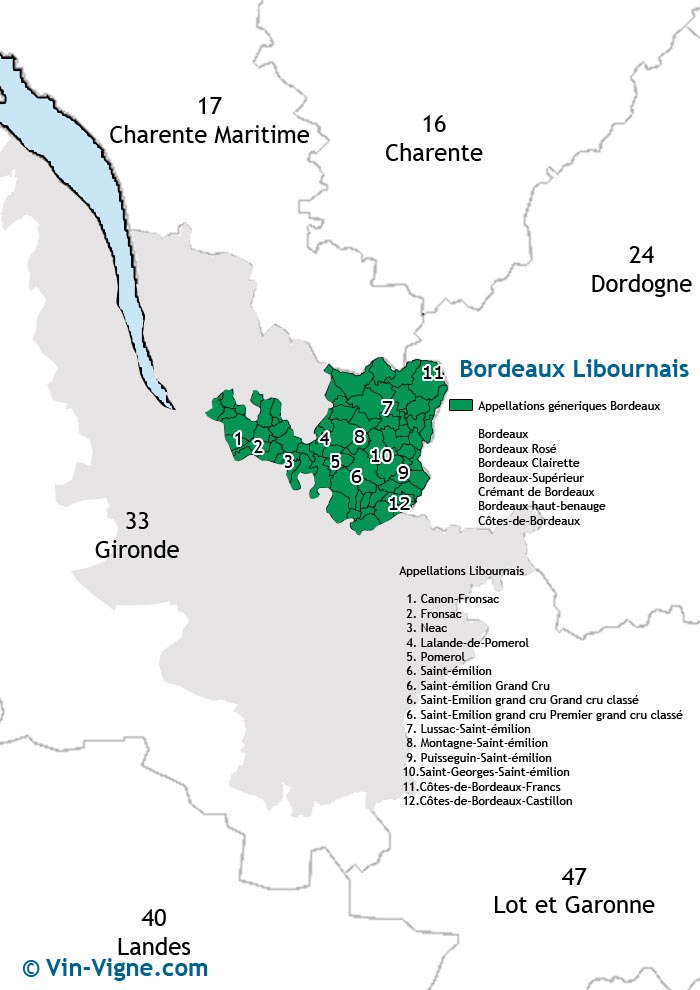 carte des vins de libourne