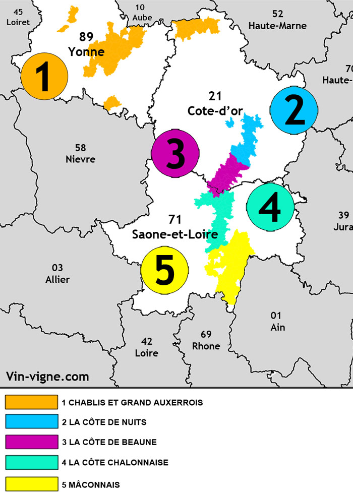 region bourgogne vignobles