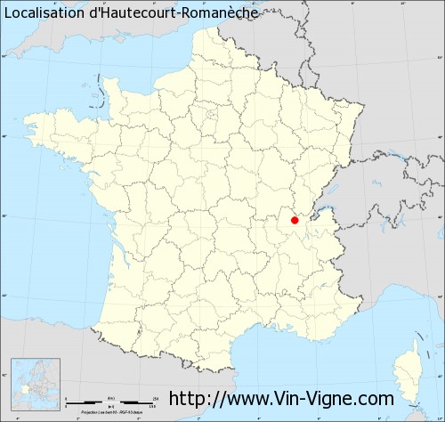 Carte  d'Hautecourt-Romanèche