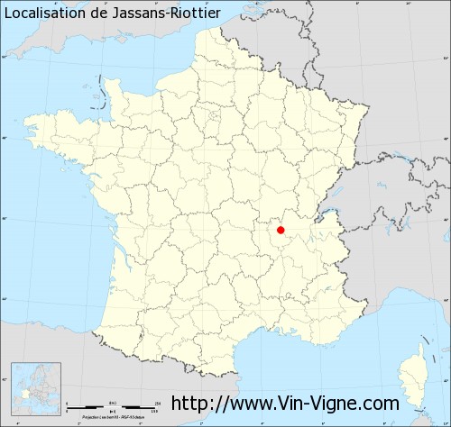 Carte de Jassans-Riottier