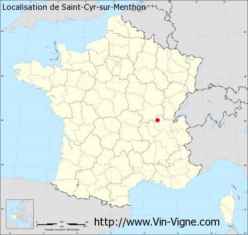 Carte de Saint-Cyr-sur-Menthon