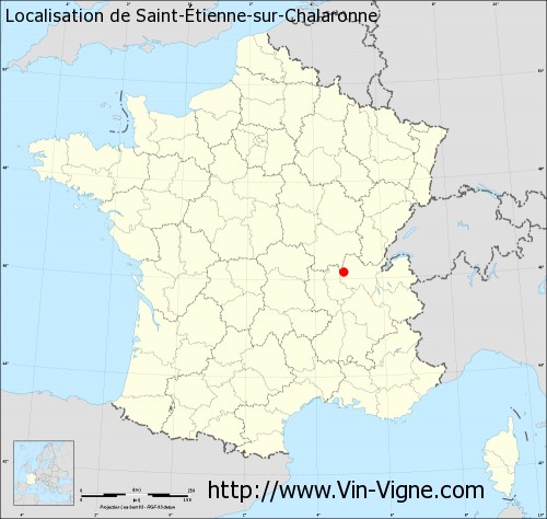 Carte  de Saint-Étienne-sur-Chalaronne