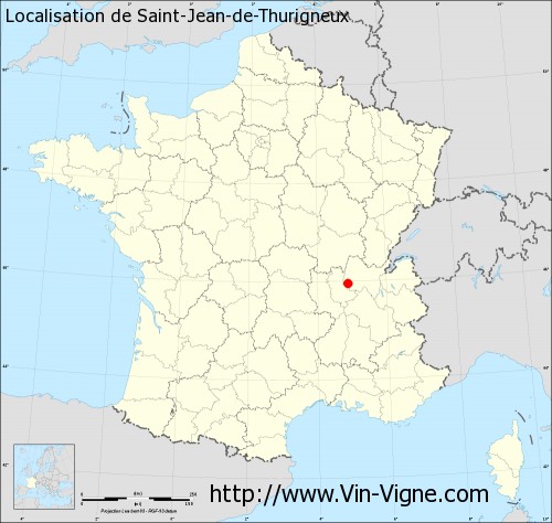 Carte de Saint-Jean-de-Thurigneux