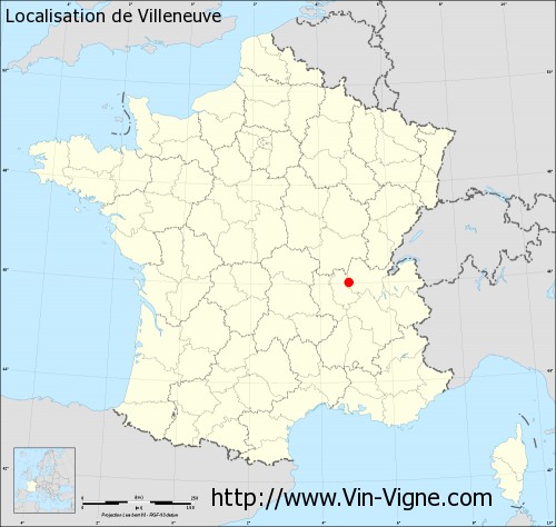 Carte  de Villeneuve