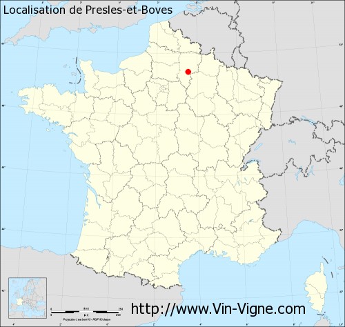 Carte de Presles-et-Boves