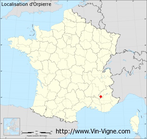 Carte  d'Orpierre