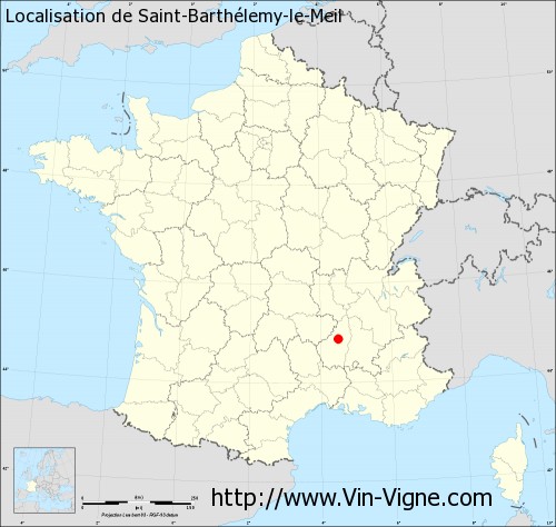 Carte de Saint-Barthélemy-le-Meil