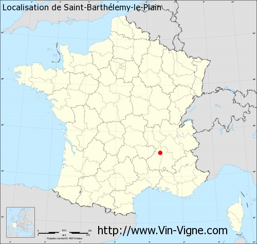 Carte  de Saint-Barthélemy-le-Plain