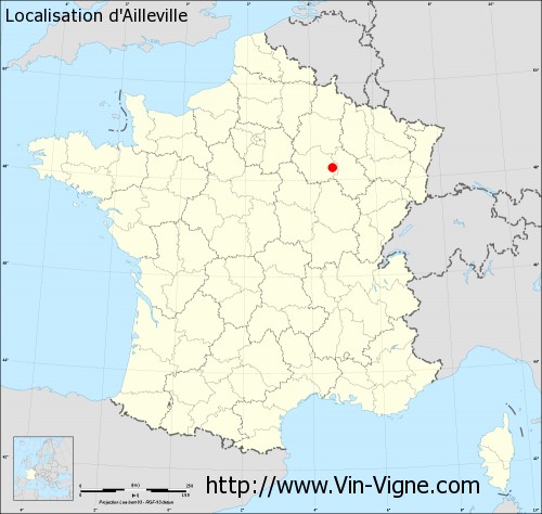 Carte  d'Ailleville