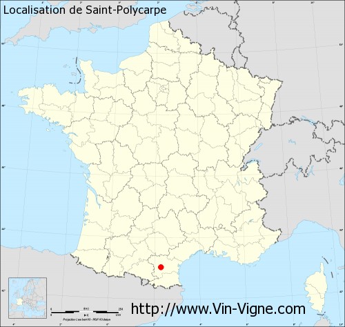 Carte  de Saint-Polycarpe