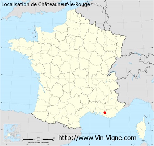 Carte  de Châteauneuf-le-Rouge