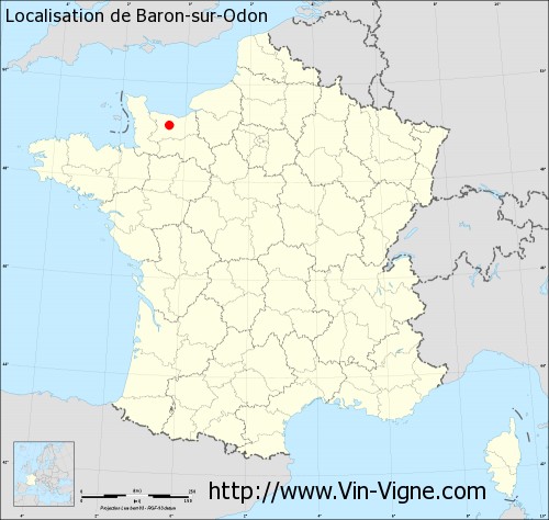 Carte  de Baron-sur-Odon
