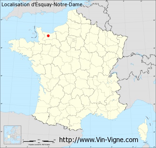 Carte d'Esquay-Notre-Dame