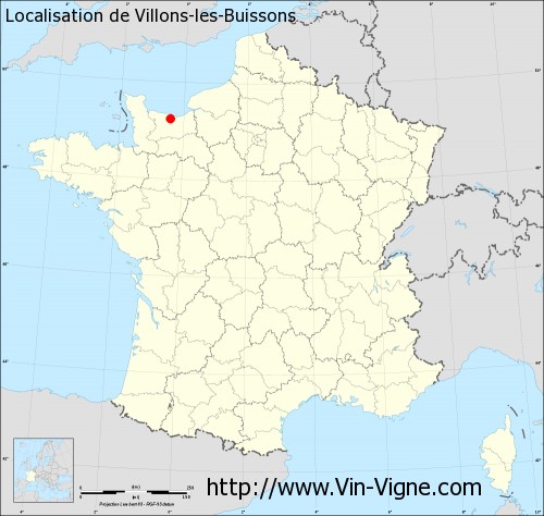 Carte de Villons-les-Buissons