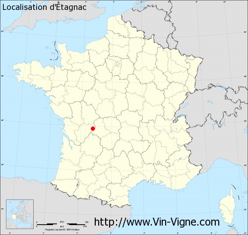 Carte  d'Etagnac