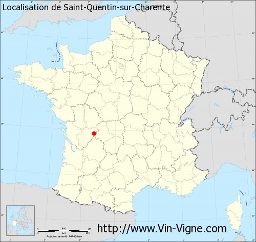 Carte  de Saint-Quentin-sur-Charente