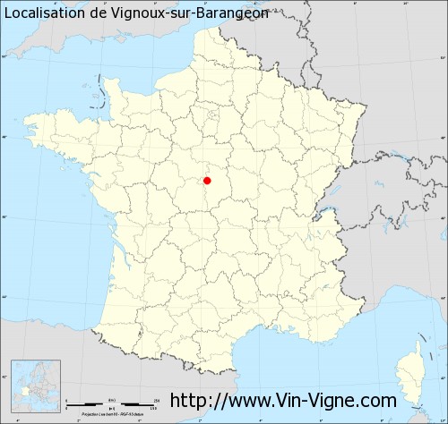 Carte  de Vignoux-sur-Barangeon