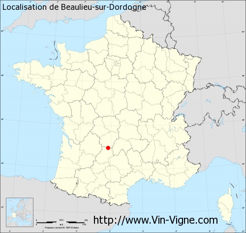 Carte de Beaulieu-sur-Dordogne