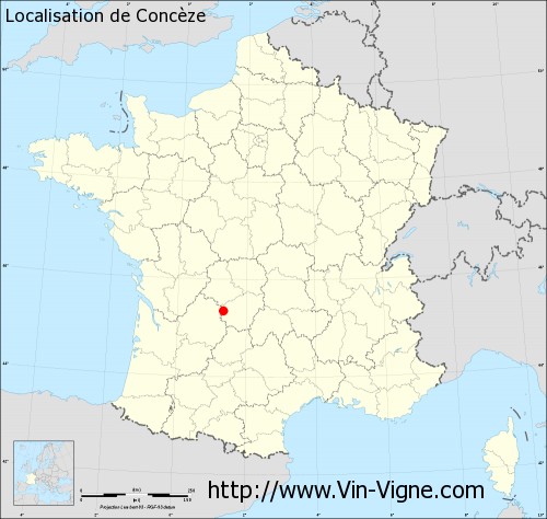 Carte  de Concèze