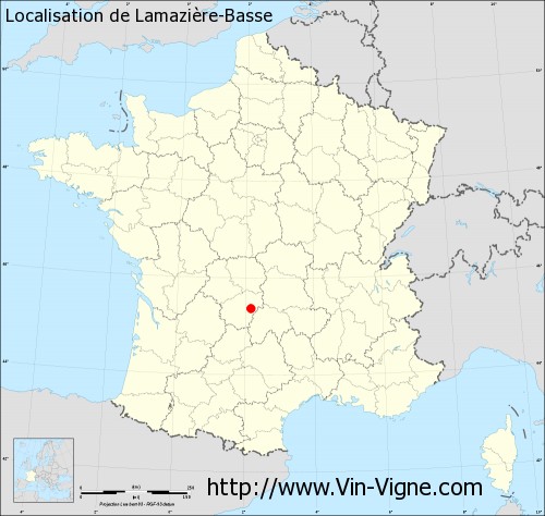 Carte de Lamazière-Basse