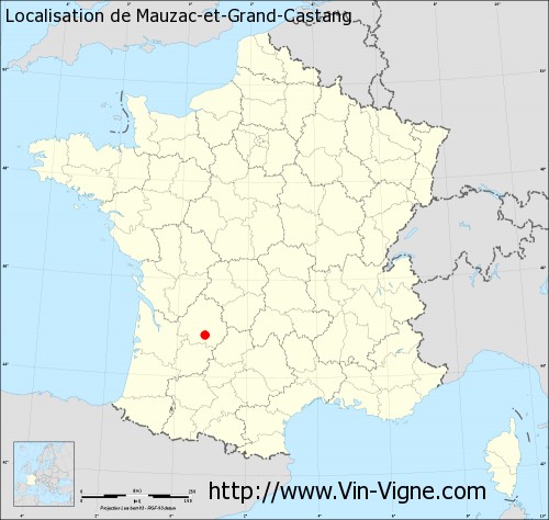 Carte de Mauzac-et-Grand-Castang