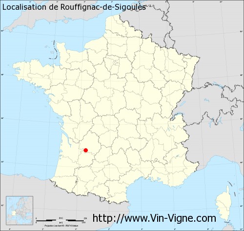 Carte  de Rouffignac-de-Sigoulès