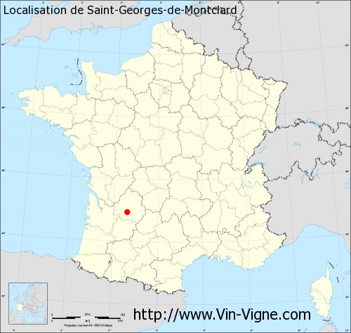 Carte  de Saint-Georges-de-Montclard