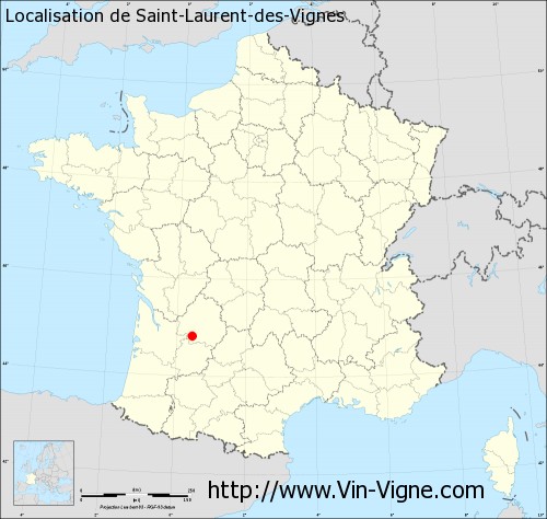 Carte de Saint-Laurent-des-Vignes