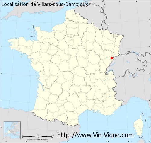 Carte  de Villars-sous-Dampjoux