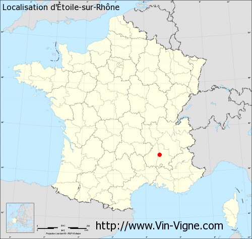 Carte  d'Etoile-sur-Rhône