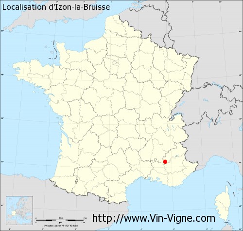 Carte  d'Izon-la-Bruisse