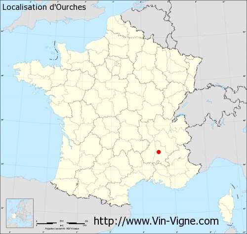 Carte  d'Ourches