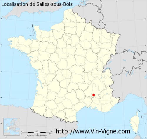 Carte  de Salles-sous-Bois