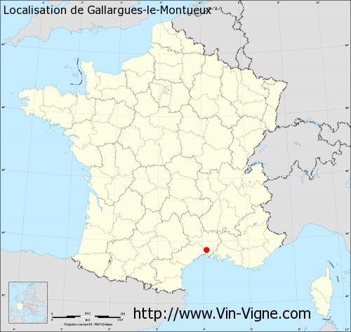 Carte de Gallargues-le-Montueux