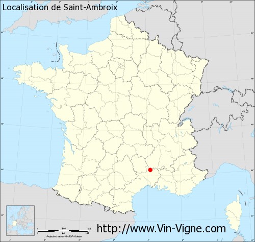 Carte de Saint-Ambroix
