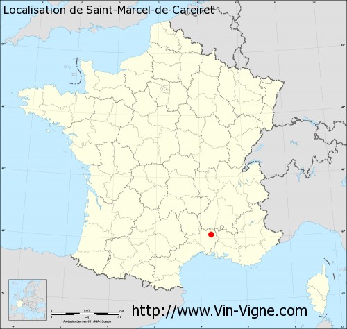 Carte de Saint-Marcel-de-Careiret