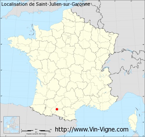Carte de Saint-Julien-sur-Garonne