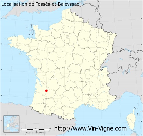 Carte  de Fossès-et-Baleyssac