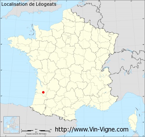 Carte  de Léogeats