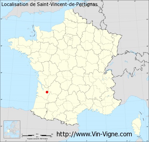 Carte de Saint-Vincent-de-Pertignas