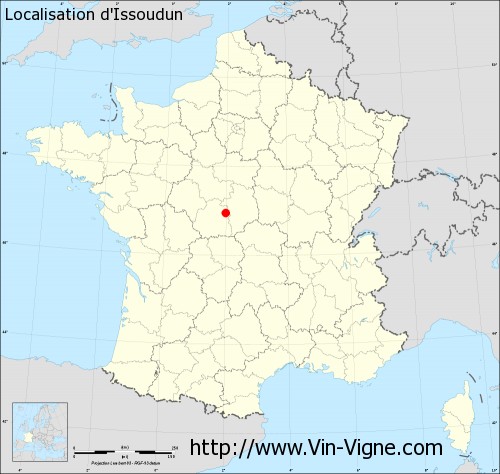 Carte  d'Issoudun