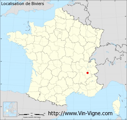 Carte  de Biviers