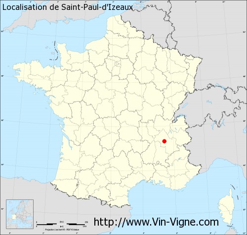 Carte de Saint-Paul-d'Izeaux