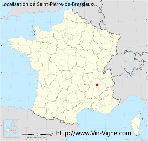 Carte de Saint-Pierre-de-Bressieux