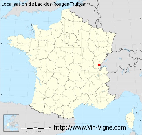 Carte  de Lac-des-Rouges-Truites