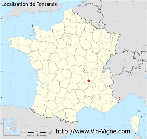 Carte  de Fontanès