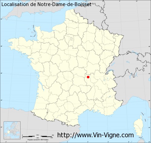 Carte  de Notre-Dame-de-Boisset